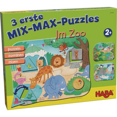 Haba Mix-max-kinderpuzzels In De Dierentuin 4-delig De