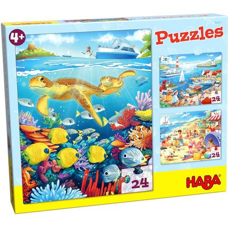 Haba Puzzel Aan Zee 3 Stuks 24-delig