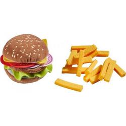   Speelgoedeten Hamburger Met Frietjes 8 X 8 Cm Polyester