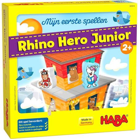 Haba Spel Mijn Eerste Spellen Rhino Hero Junior (nl) Karton/hout 18-delig