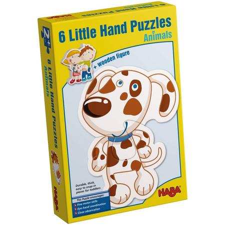 Haba puzzle 6 Little Hand puzzels animals English