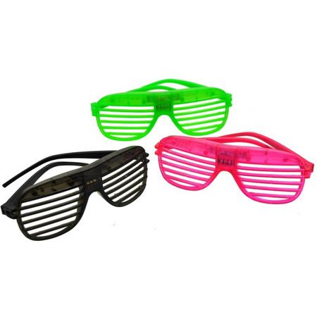 Shutter shades brillen met verlichting - 
