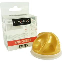HairFX London Hair ChalkIn Swirls Haarkrijt kleur styling wasbaar Halal 5g - Golden Glow