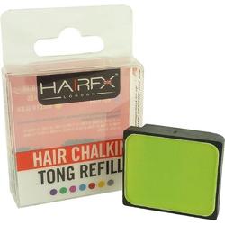 HairFX London Hair ChalkIn Tong Refill Haarkrijt kleur styling wasbaar 4g - Emerald Green Emerald Green