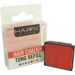 HairFX London Hair ChalkIn Tong Refill Haarkrijt kleur styling wasbaar 4g - Racy Red
