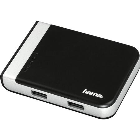 Hama 00054546 USB 3.0 (3.1 Gen 1) Type-A/Type-C Zwart, Zilver geheugenkaartlezer