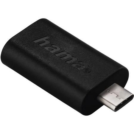 Hama 00135721 USB-C USB 3.1 A Zwart kabeladapter/verloopstukje