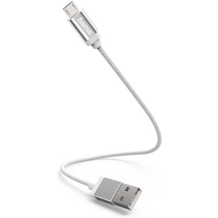 Hama 178282 USB-kabel 0,2 m 2.0 Micro-USB A USB A Wit
