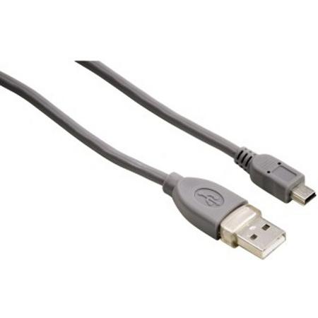 Hama 75039661 0.25m USB A Mini-USB B Mannelijk Mannelijk Grijs USB-kabel