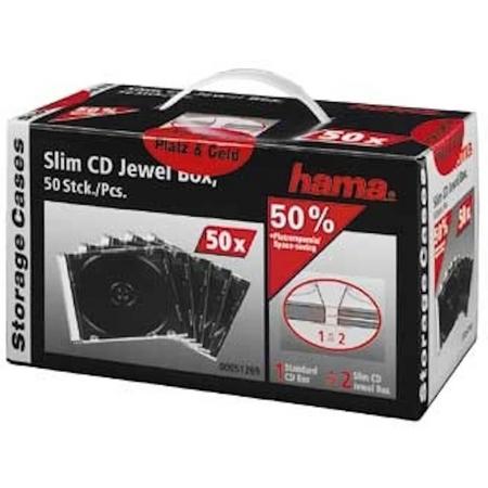 Hama Cd Slim Box - 50 stuks