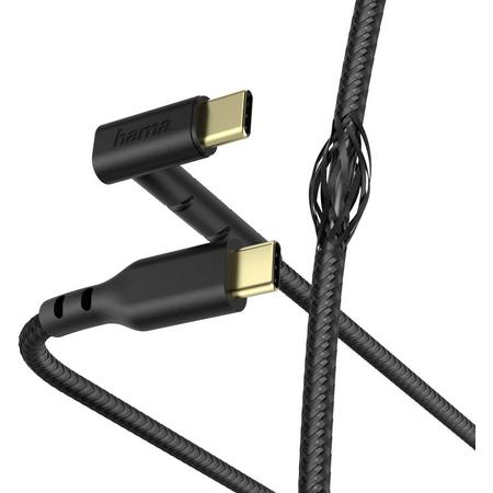 Hama Oplaad-/gegevenskabel, USB-C - USB-C, 1,5 m, zwart