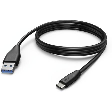 Hama Oplaad-/gegevenskabel, USB Type-C - USB-A-stekker, 3 m, zwart