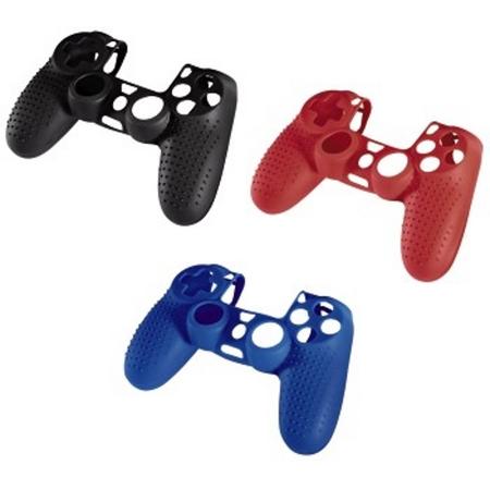 Hama Silicone Controller Beschermhoes PlayStation 4 - Zwart, Blauw Of Rood