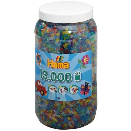 Hama Strijkkralen met glitters in een ton - 13000 Stuks - 5 mm