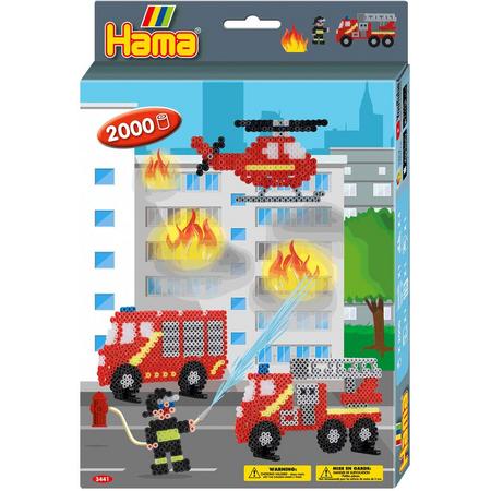 Hama Strijkkralenset Brandweer, 2000st.