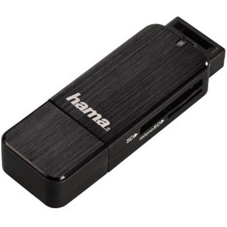 Hama USB 3.0 card reader SD/Micro SD, zwart