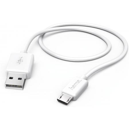 Hama USB-kabel voor tablet-pc´s, micro-USB, 1,5 m, wit