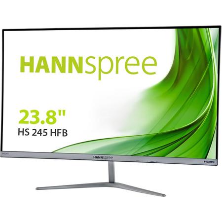 Hannspree HS 245 HFB LED display 60,5 cm (23.8) Full HD Flat Mat Zwart, Zilver
