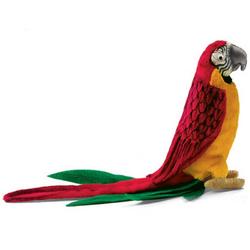Hansa papegaai met geel lijf 37 cm. 3323