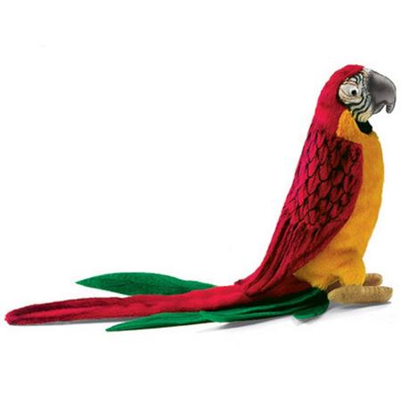 Hansa papegaai met geel lijf 37 cm. 3323