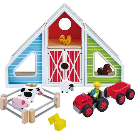 Hape Houten speelgoed boerderij