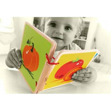 Houten babyboek groenten