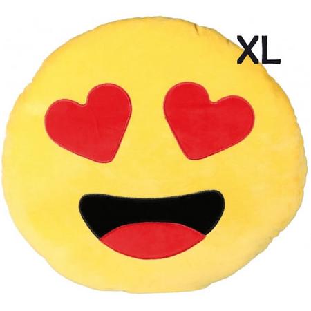 Emoji - Emoticon - Smiley - XL - kussen - 