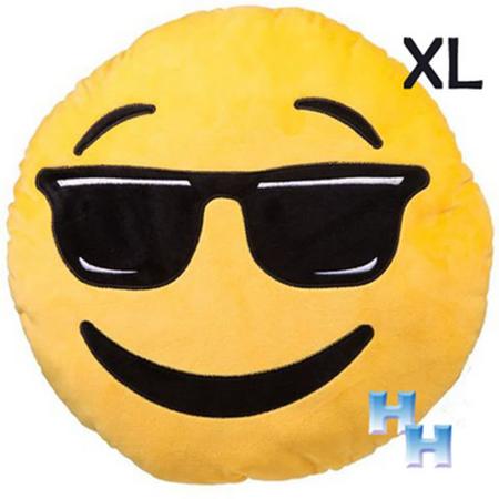 Emoji - Emoticon - Smiley - XL- kussen - 