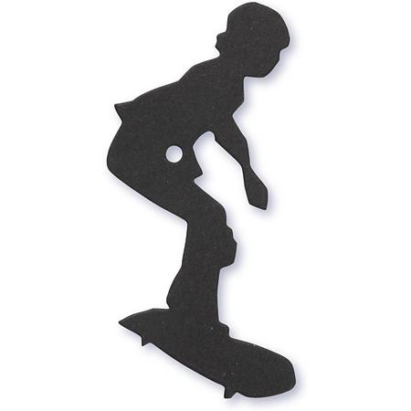 Happy Moments Silhouette Skater Zwart 56 X 67 Mm 10 Stuks
