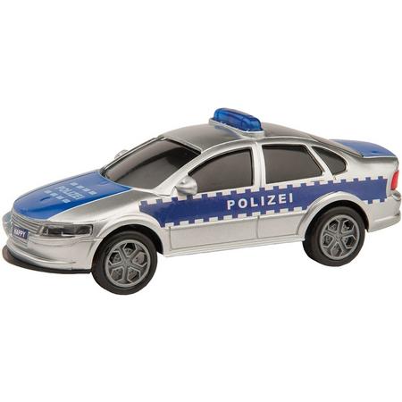 Happy People Politieauto Met Licht En Geluid 13 Cm Blauw