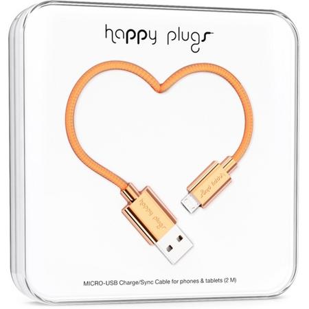Happy Plugs MICRO USB KABEL ROSE GOLD 2M