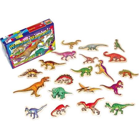 Houten magneten Dinosaurus