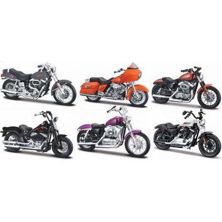 Harley-Davidson - Set no: 38-A [6 Stuks schaal 1:18]