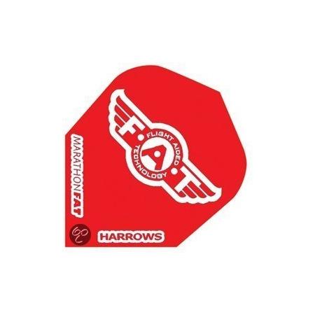 Harrows darts Flight 5010 marathon f.a.t. solid rood 3 stuks