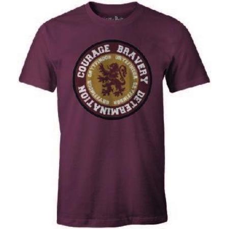 Harry Potter - Courage Gryffindor Brique T-Shirt XL