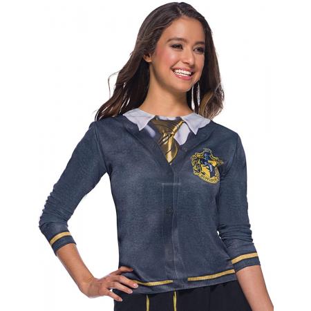 Harry Potter™ Huffelpuf t-shirt voor volwassenen - Verkleedkleding - Maat L