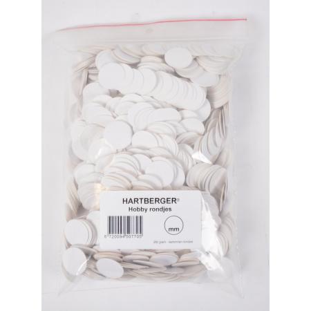 Hartberger Hobby rondjes – 250 gram - diameter: 20 mm - DIY hobby knutsel karton rondjes - ook geschikt als labels kraftpapier