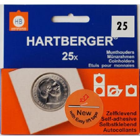 Hartberger Munthouders zelfklevend 25 mm (25x)