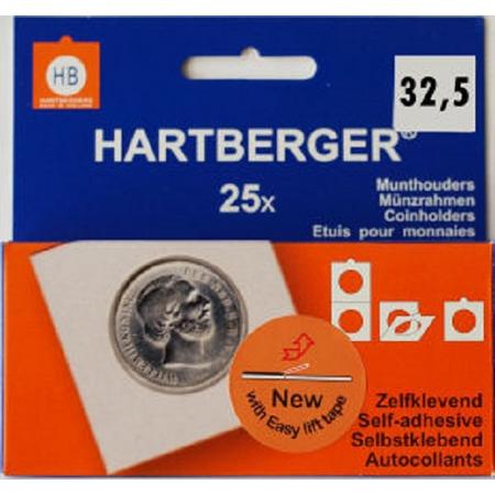 Hartberger Munthouders zelfklevend 32,5 mm (25x)