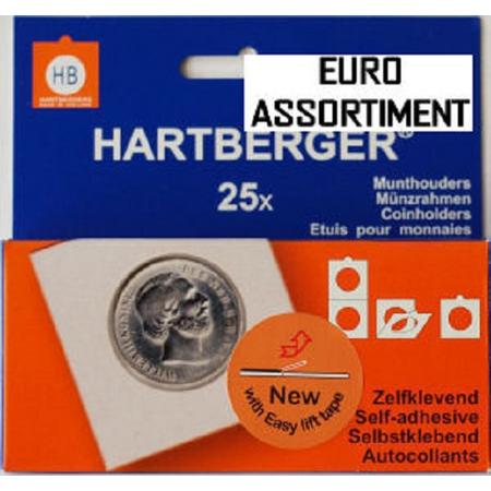 Hartberger Munthouders zelfklevend EURO assortiment(25x)