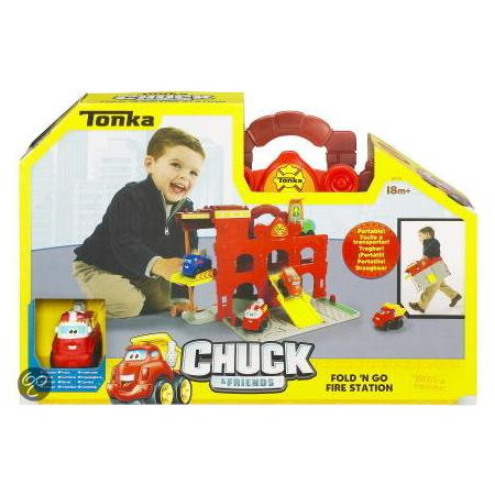 Chuck & Friends - Chuck  Inklapbare Speelset Brandweer