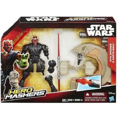 Hasbro Star Wars Mashers B3832 Sith Speeder & Darth Maul Figuur (B3831)
