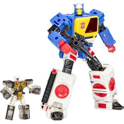   Transformers Actiefiguur - Twincast and Autobot - 18 cm - Rewind Generations Legacy Evolution Voyager Class - Actiefiguur