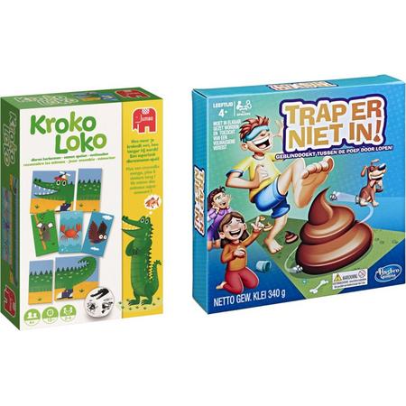 Kinderspelvoordeelset Kroko Loko Kinderspel & Trap er niet in! - Kinderspel