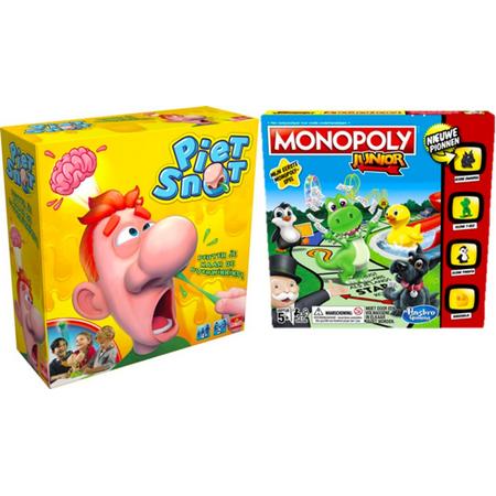 Kinderspelvoordeelset Monopoly Junior - Bordspel & Piet Snot