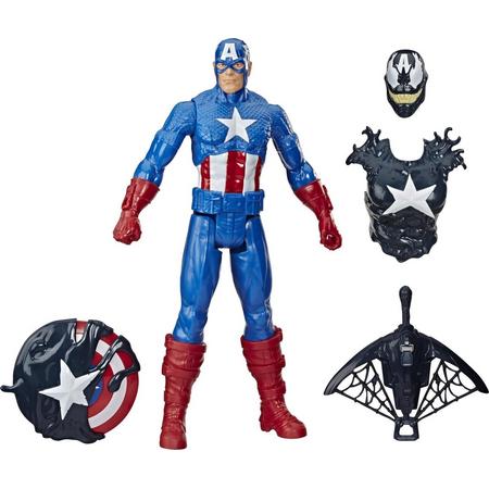 MARVEL Titan Hero Series Spiderman Maximum Venom - Captain America-actiefiguur