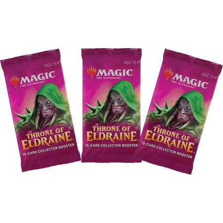 Magic The Gathering: Throne of Eldraine Collector Booster 3-pack
