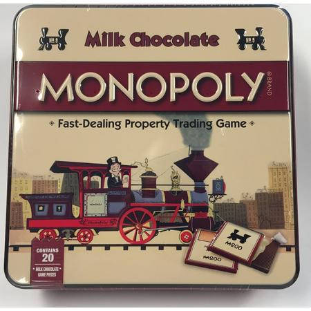 Melk chocolade Monopoly spel in blik - Hasbro