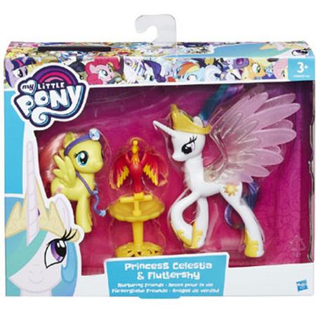 My Little Pony Prinses Celestia en Fluttershy figuur