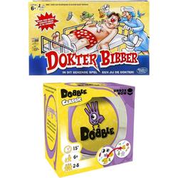 Spellenbundel - 2 Stuks - Dokter Bibber & Dobble Classic